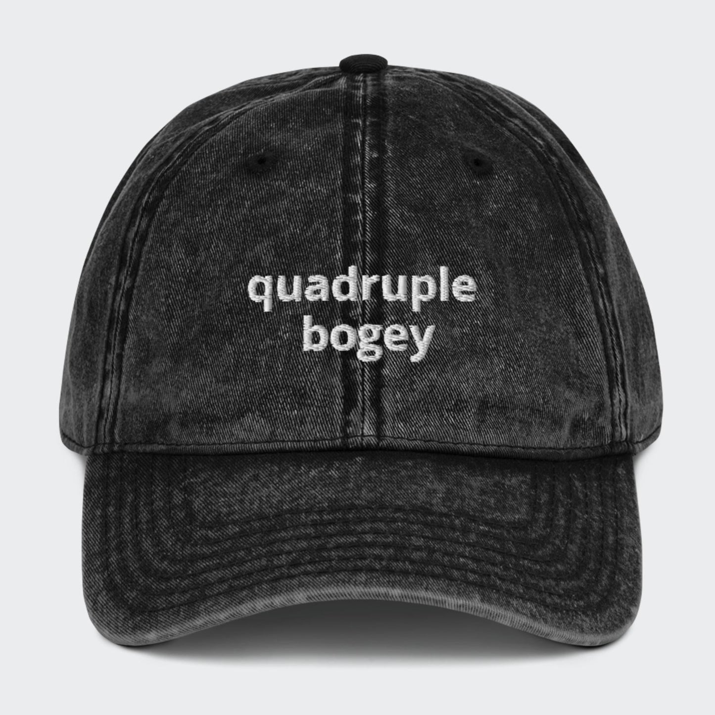 Quadruple bogey Vintage cap