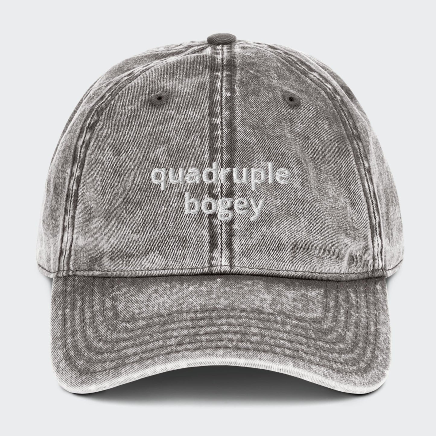 Quadruple bogey Vintage cap