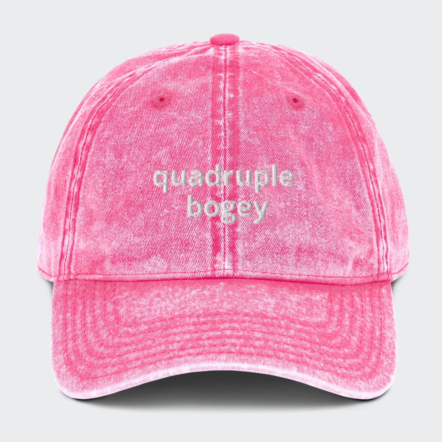 Quadruple bogey Vintage cap